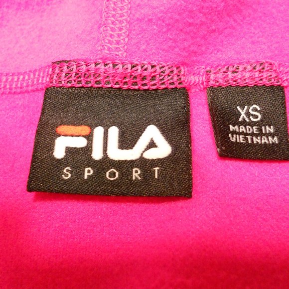 FILA Sport Women's Small Hot Pink Full Zip Hooded Jacket Yoga Track Sweat Suit - Picture 4 of 8